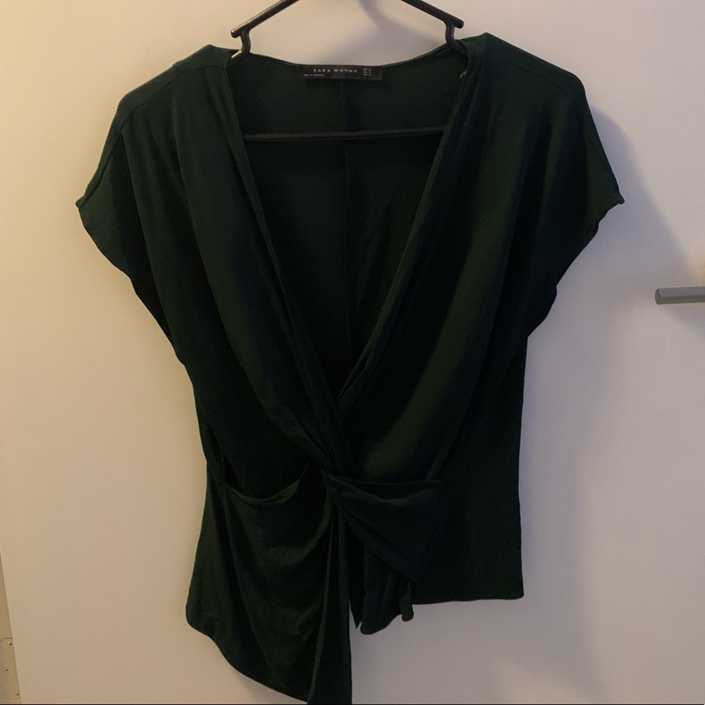 Assimetric Blouse - Dark Green